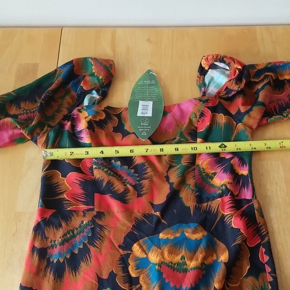 FARM RIO Colorful Flowers Midi Dress - Picture 13 of 16